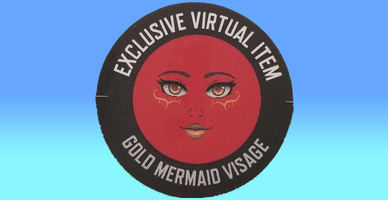 Code Face GOLD MERMAID VISAGE