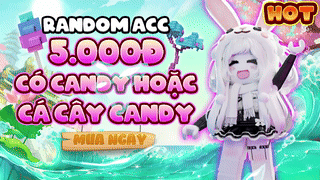 ACC RANDOM 5K 90% RA CANDY SIÊU NHIỀU TIỀN 70% RA DISCO BEE